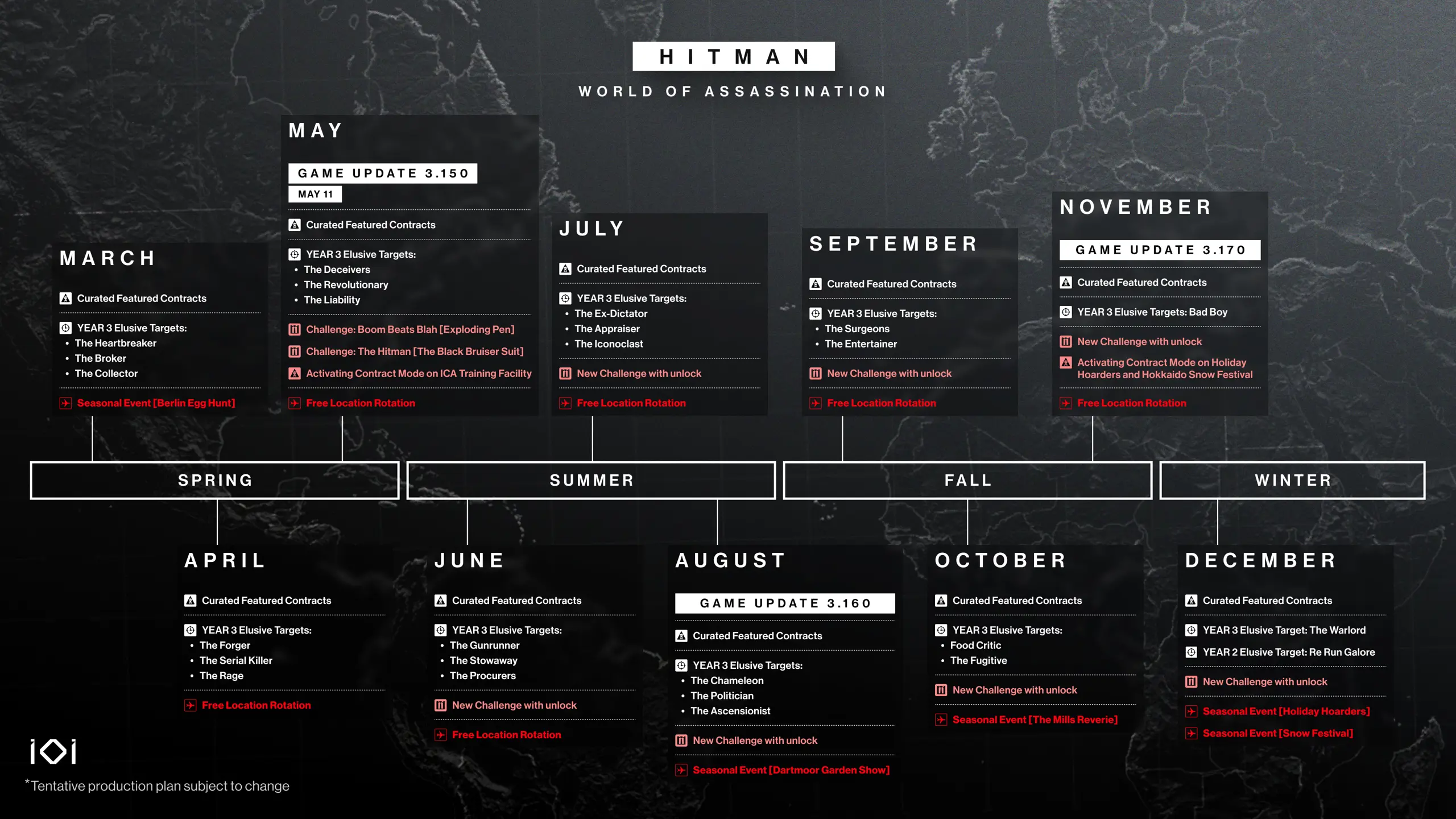 IO Interactive Rundown Hitman 3's Season Of Pride Roadmap